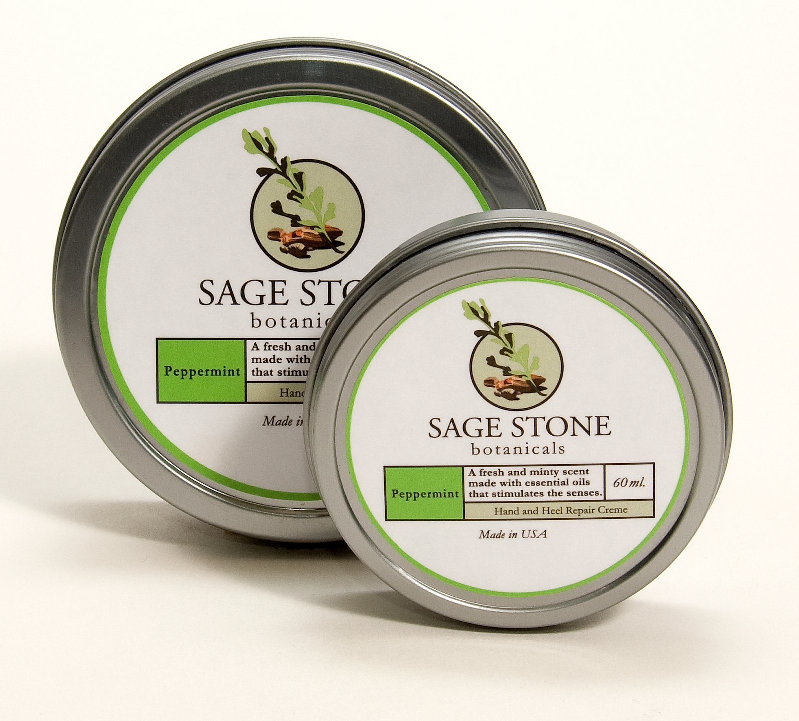 Custom Labels for Sage Stone Botanicals