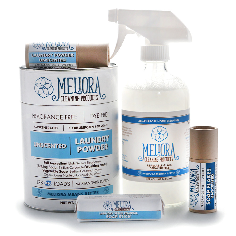 Melora Cleaning Products Custom Packaging