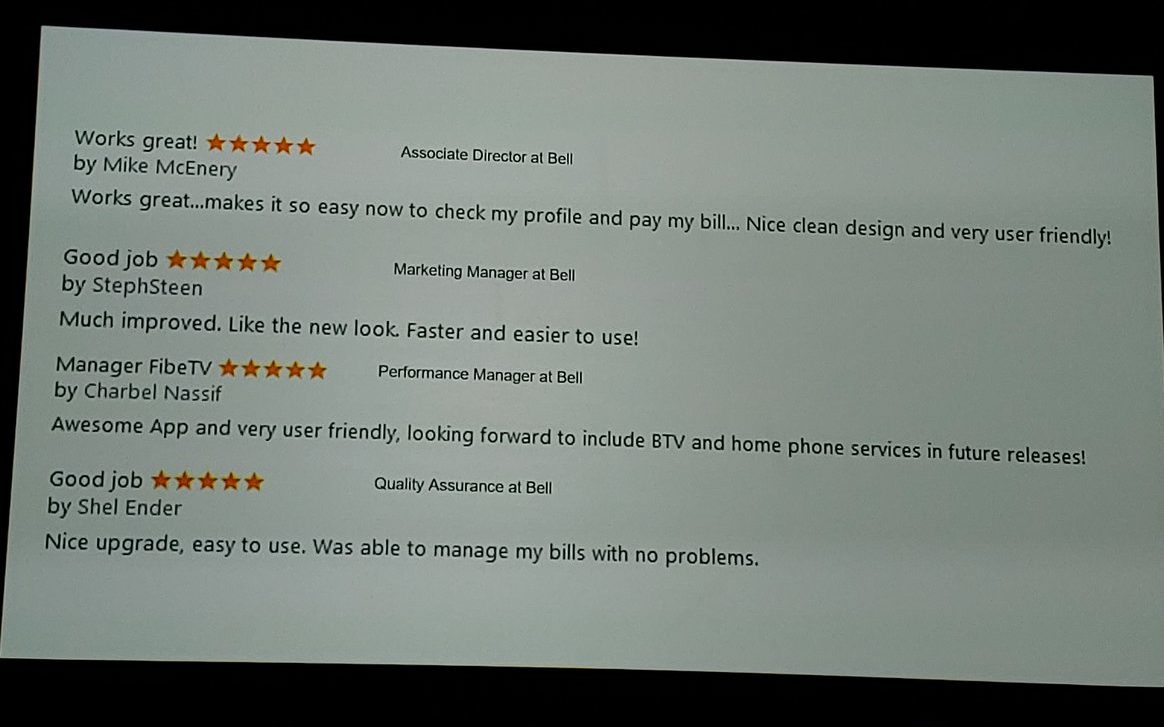 Bell Mobile Fake Reviews