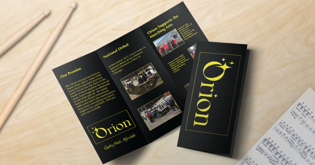 Trifold Brochure Printing Orion The Bandwagon Music Repair