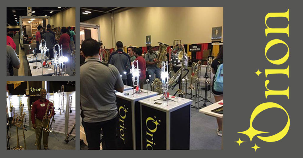 People Browsing the Orion Musical Instruments Display