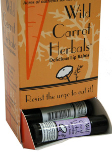 Lip Balm Display Box for Wild Carrot Herbals