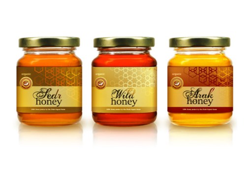 Organic Honey Jar Label