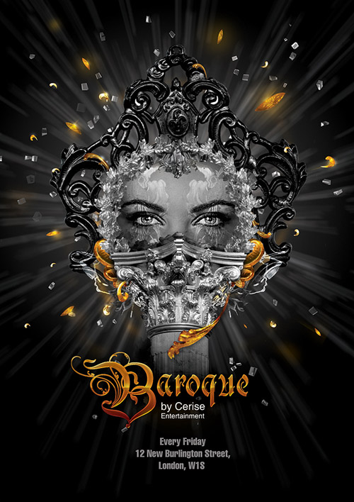 Night Club Flyer - Baroque