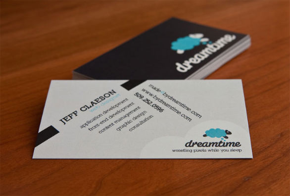 Black Business Cards - Dreamtime