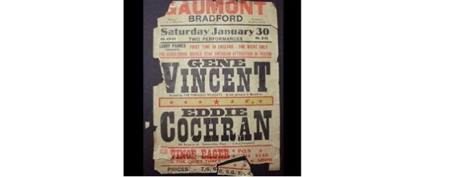 Interesting Things You Didn't Realize About Posters - Damaged Gene Vincent/ Eddie Cochran Poster