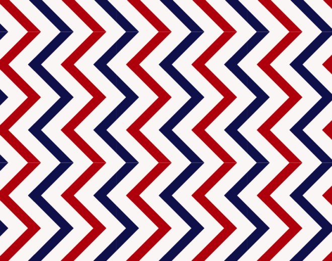 rhythmic zigzag pattern