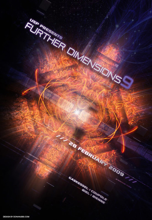 Night Club Flyer - Further Dimensions 9