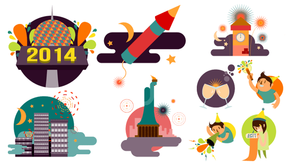 New Year Vector Images