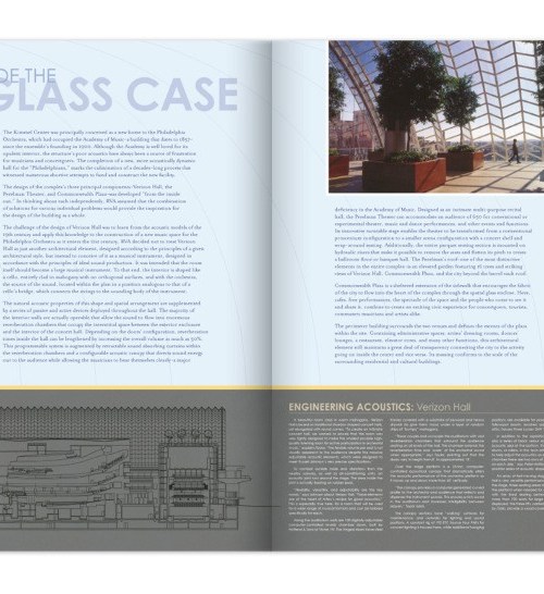 Viñoly: Kimmel Center Newsletter - Inside Pages