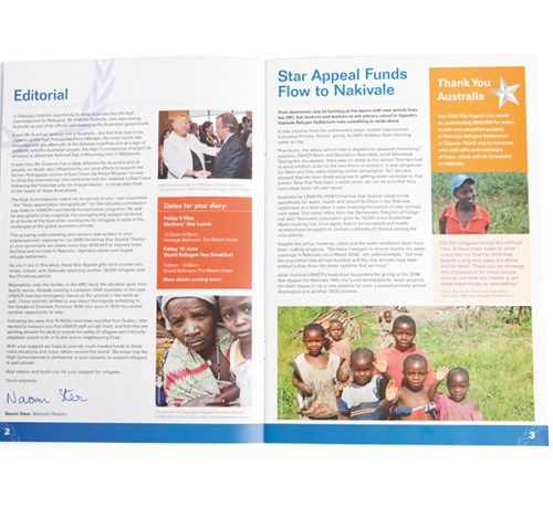 UNHCR “With You” Newsletter - Inside pages 02