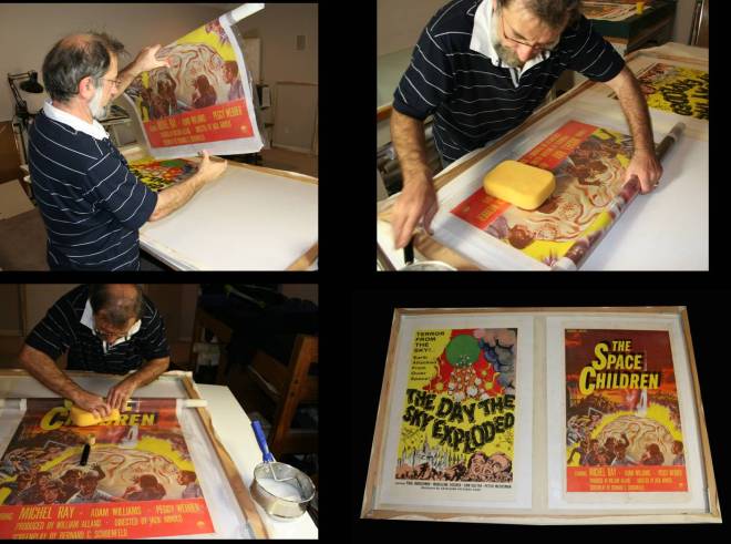 Interesting Things You Didn't Realize About Posters - Linen Backing Process