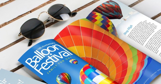 Balloon festival brochure