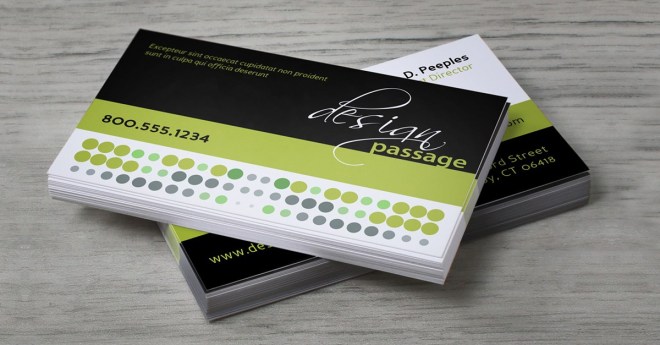 Business cards for a designer