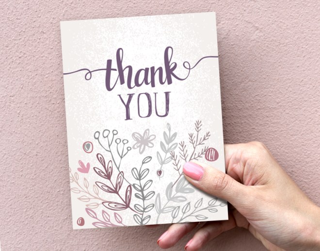 cute thank you card