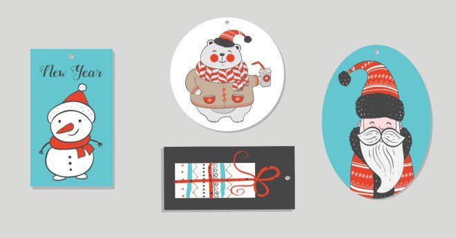 Selection of holiday hang tags