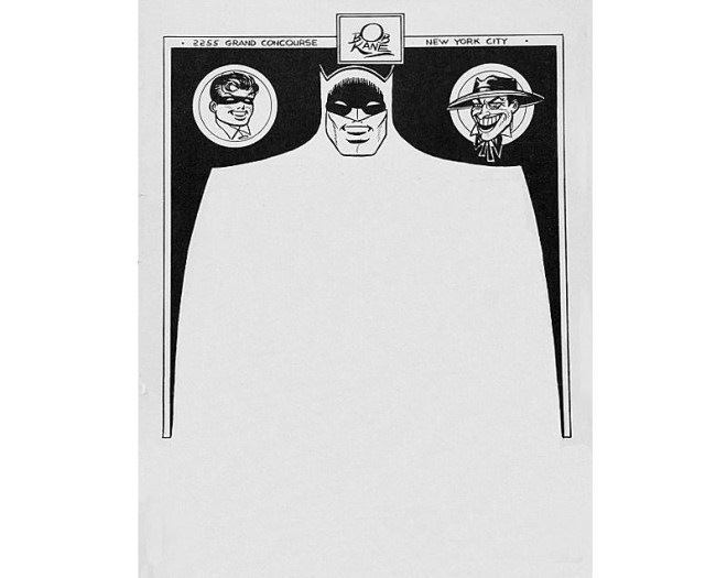 Personal Letterhead - Bob Kane