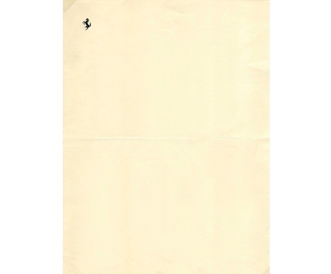 Personal Letterhead - Enzo Ferrari