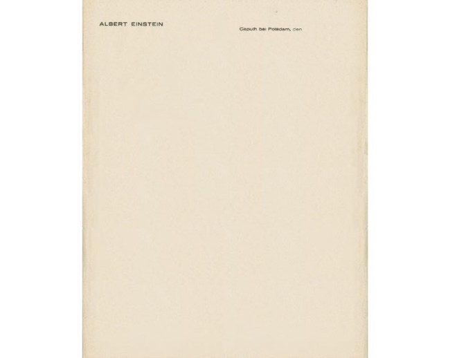 Personal Letterhead - Albert Einstein