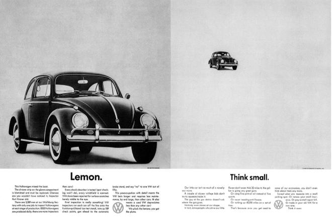 10 Print Advertisements That Succeed - VW Think Small