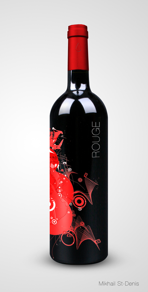 Mikhail St-Denis wine label design