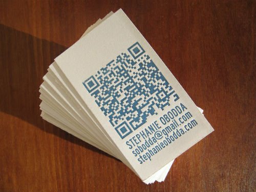 business cards with qr code